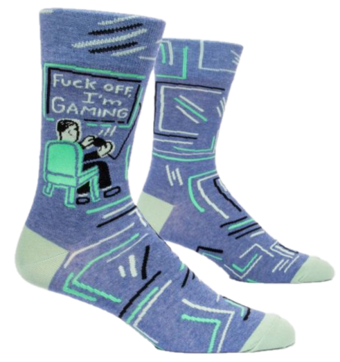 F*CK OFF I'M GAMING MENS CREW SOCKS