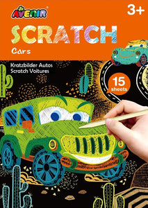 AVENIR SMALL SCRATCH BOOK CARS