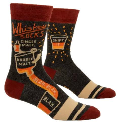 WHISKEY MENS CREW SOCKS