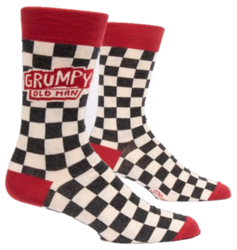 GRUMPY OLD MAN MENS CREW SOCKS