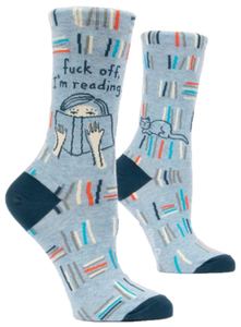 F*CK OFF I'M READING WOMENS CREW SOCKS