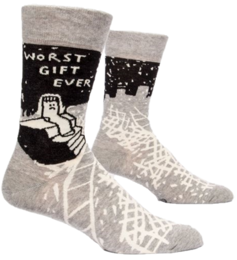 WORST GIFT EVER MENS CREW SOCKS