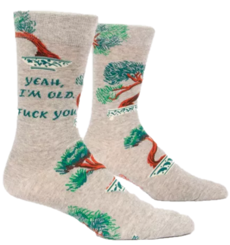 YEAH IM OLD MENS CREW SOCKS