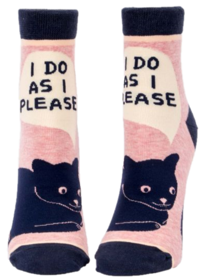 I DO AS I PLEASE WOMENS ANKLE SOCKS