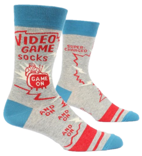 VIDEO GAME SOCKS MENS CREW SOCKS