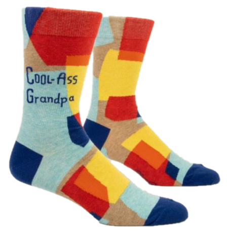 COOL ASS GRANDPA MENS CREW SOCKS