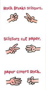 BIRTHDAY CARD PAPER SCISSORS ROCK