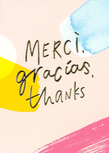 THANK YOU CARD MERCI GRACIAS