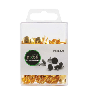 DIXON BRASS NO.3 DRAWING PINS  PACK 200