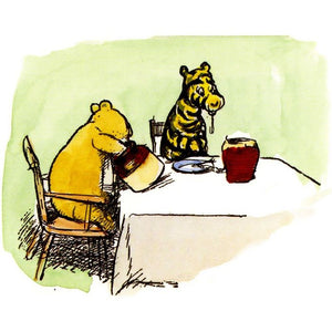 BLANK CARD WINNIE THE POOH EATING HONEY