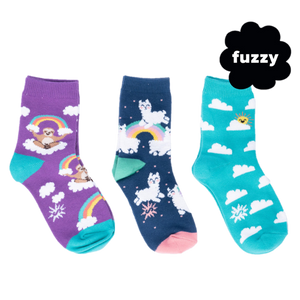 SLOTH DREAMS JUNIOR CREW SOCKS 3 PACK