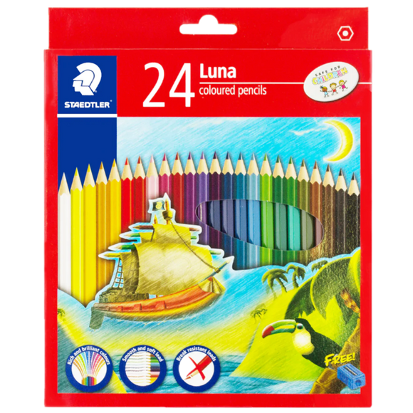 LUNA COLOURED PENCILS 24 PACK