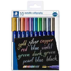 STAEDTLER METALLIC CALLIGRAPHY MARKERS SET OF 10