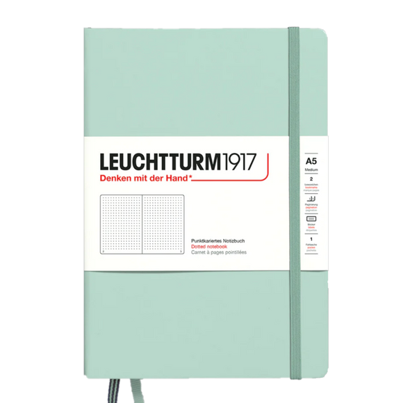 LEUCHTTURM 1917 MINT GREEN MEDIUM DOTTED JOURNAL