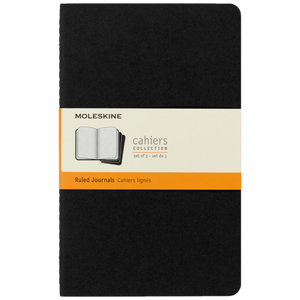 MOLESKINE LARGE RULED CAHIER JOURNALS SET OF 3