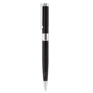 PIERRE CARDIN NOBLESSE BALLPOINT  SHINY BLACK WITH CHROME TRIM