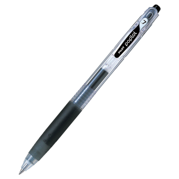 PILOT POP'LOL 0.7MM GEL ROLLERBALL PEN BLACK