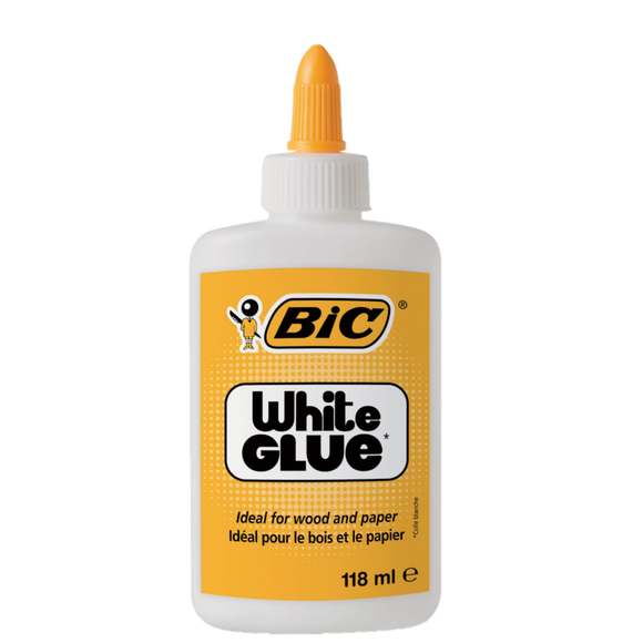 BIC WHITE GLUE 118ML